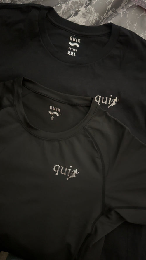 Black Short Sleeve Compression T-shirt